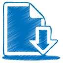 Blue Document Icon